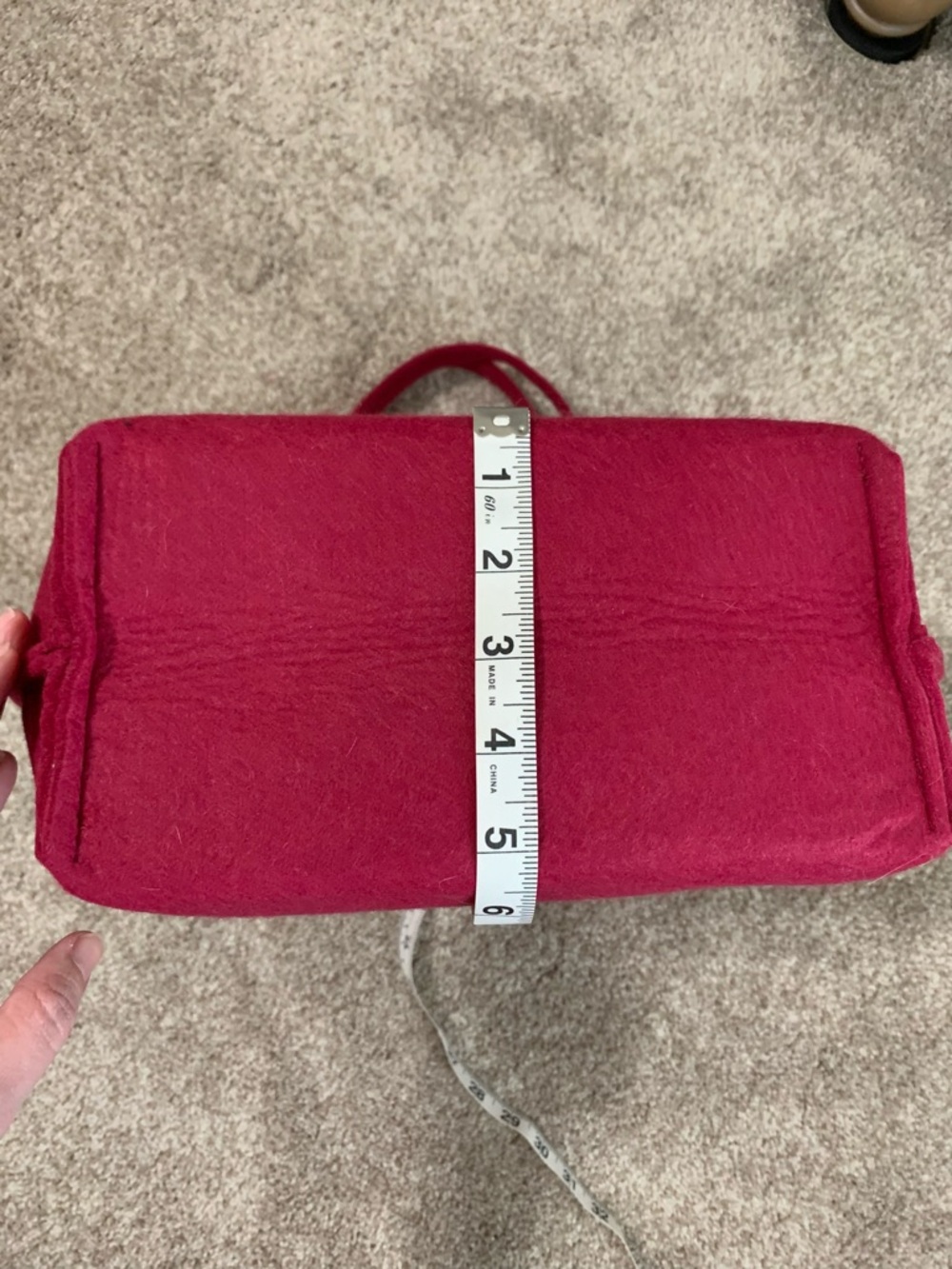 *NEW* 2025 BATH & BODY WORKS BLACK FRIDAY Felt Maroon Standing Tote Bag NWT - Picture 6 of 7